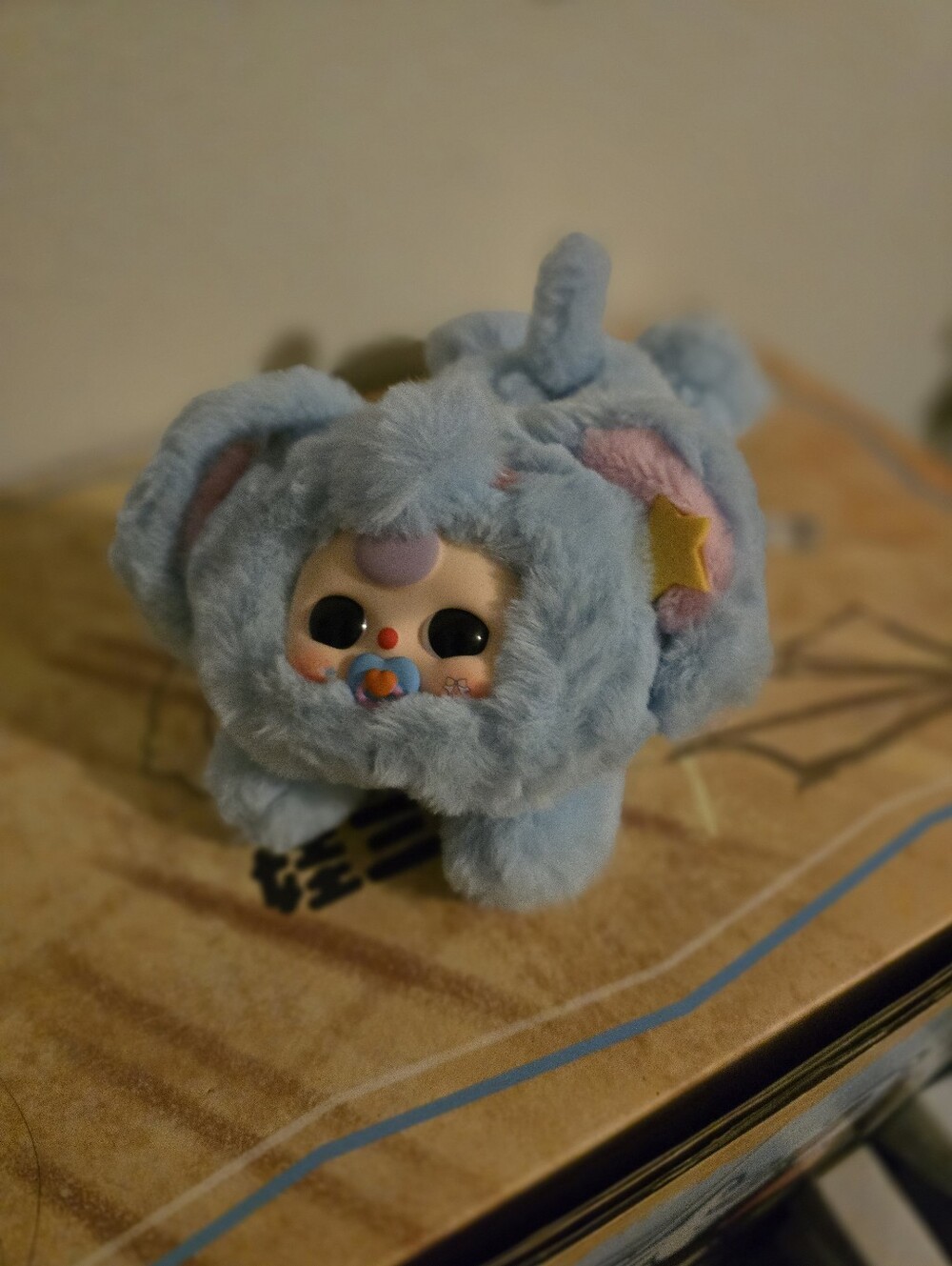 Baby Three Pencil Pouch With Paci
